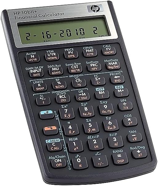 HEW10BIIPLUS – Calculadora financiera HP 10BIIPlus
