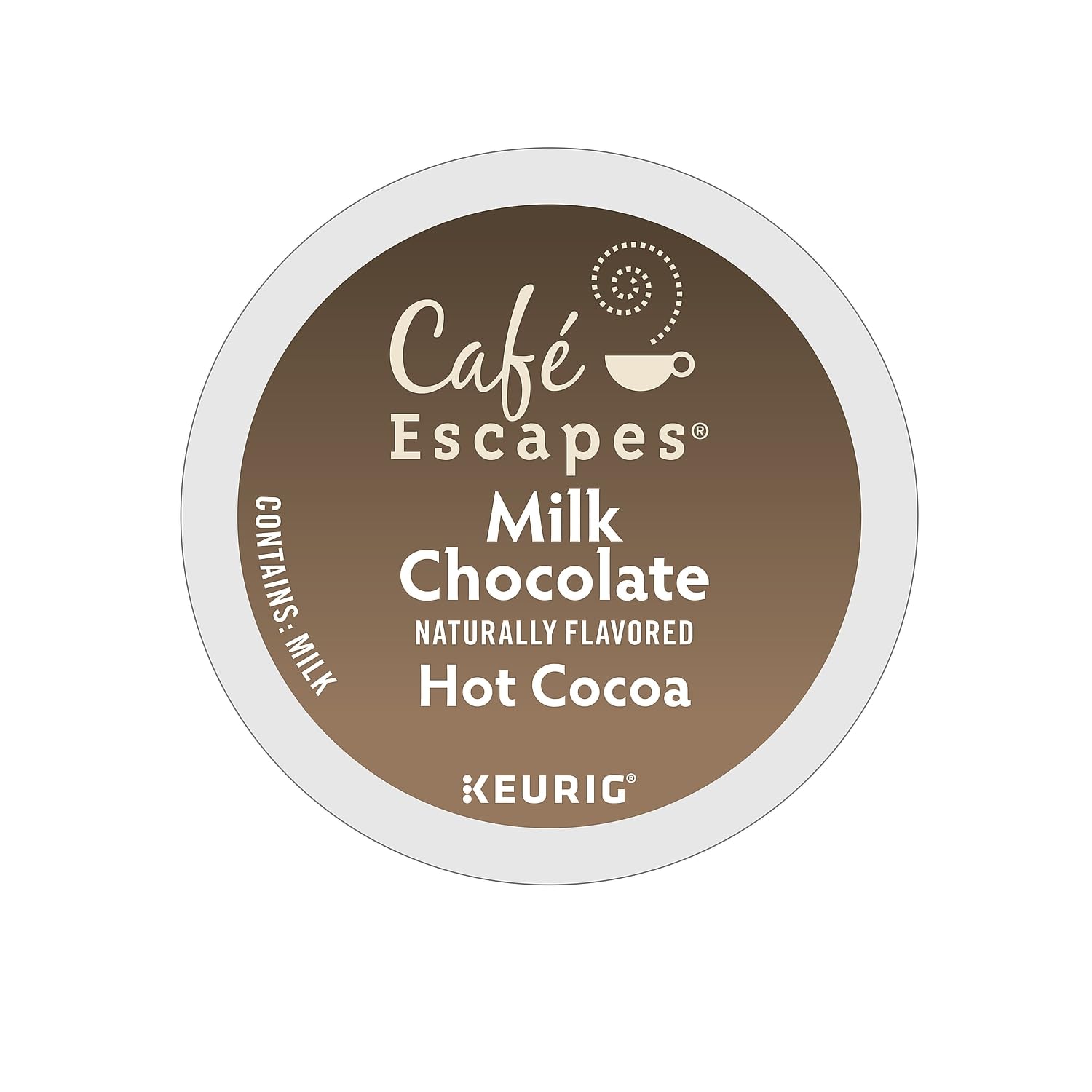 Café Escapes Cápsulas K-Cups de chocolate caliente oscuro para Keurig Brewers, 24 unidades, 24 unidades