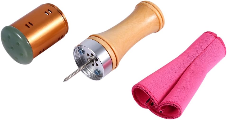 Moxa Stick – Rodillo Moxa, Moxa Stick Moxa de oro puro para tratamiento térmico suave, cara, ojos, orejas, abdomen, masaje curativo, barra de moxa