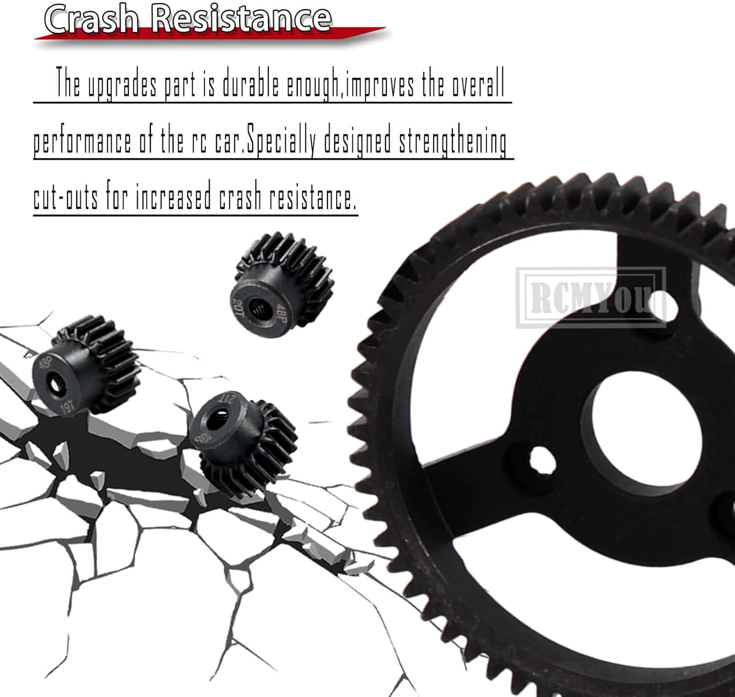 Engranajes de transmisión Spur Gear 48P 83T con19T20T21T Piñones Piezas de actualización para 110 Slash 2wdRustlerStampede, engranajes de
