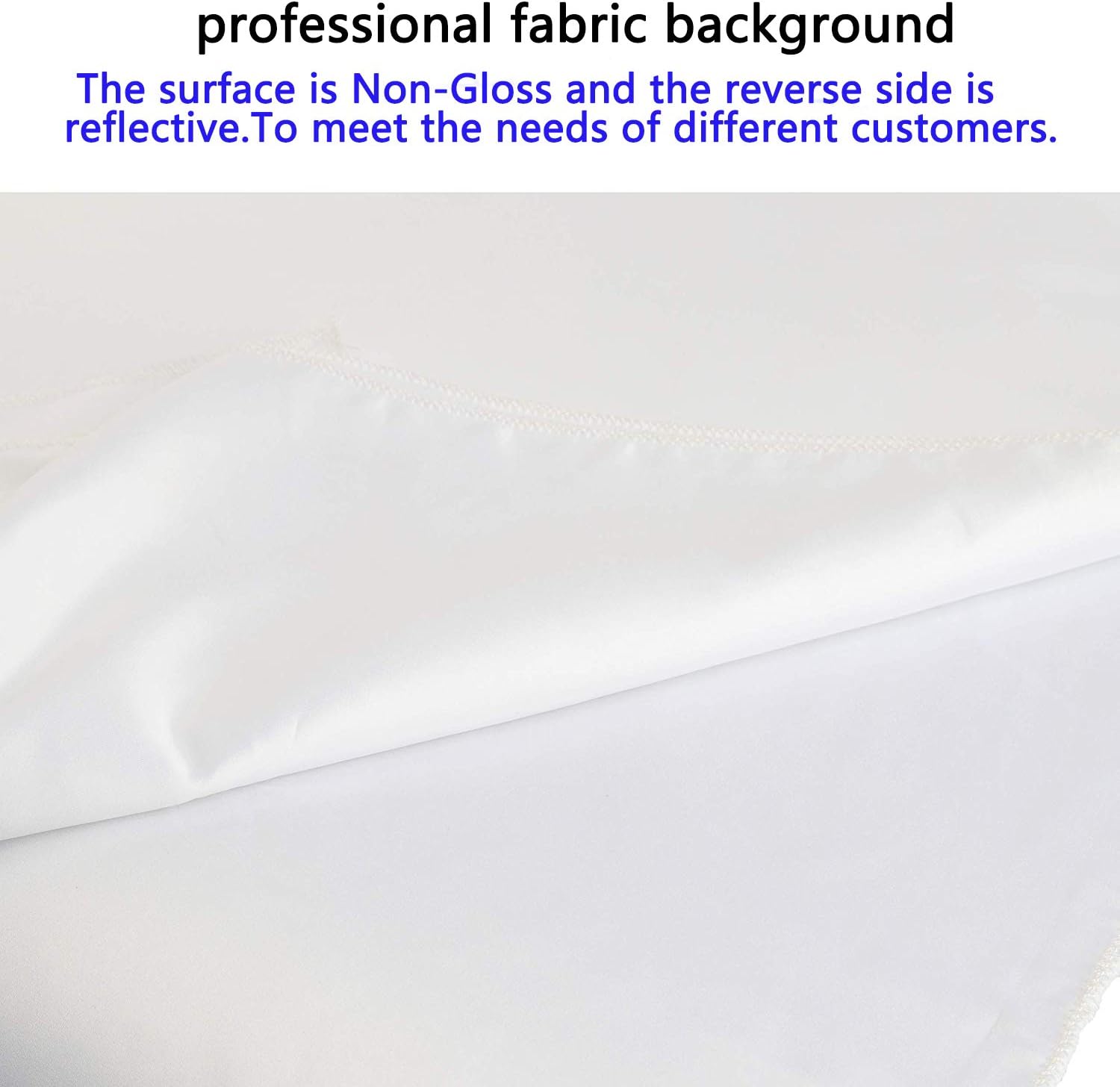 4.9×9.8ft White Seamless Fabric Backdrop,Thicken, Screen Backdrop,Polyester Material Background Cloth for Photography,Video and Televison,Good