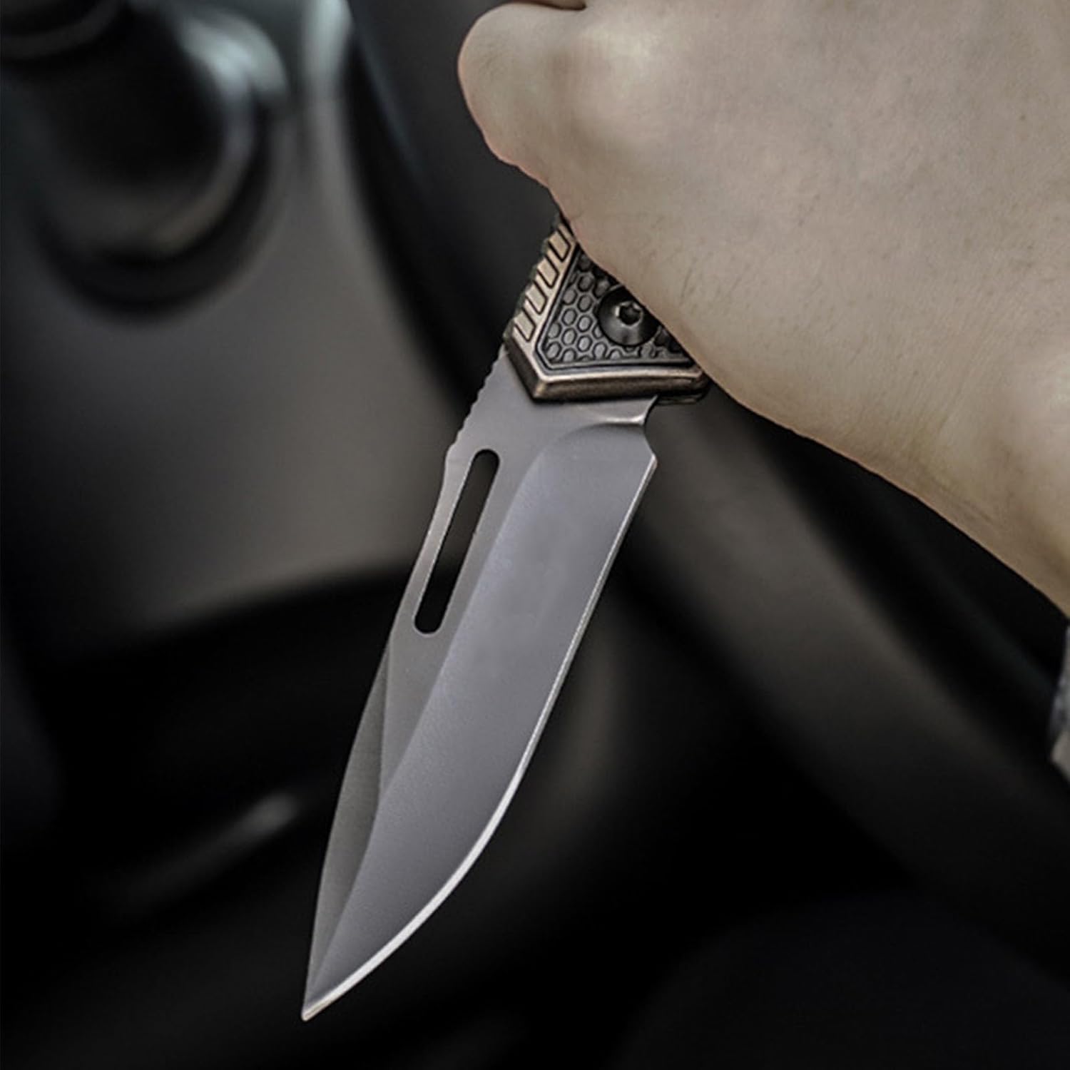 10MOONS – Cuchillo de bolsillo plegable, cuchillo plegable de apertura asistida de 8 pulgadas, cuchillo de bolsillo táctico para exteriores,