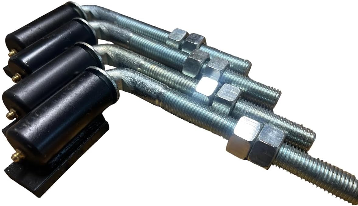 JM Steel – Bisagras soldadas con perno en J de 34 pies para puertas resistentes, capacidad de peso de 600 libras, 7 pulgadas de largo, brazo de
