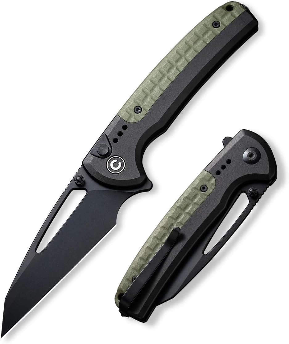 CIVIVI Sentinel Strike – Cuchillo de bolsillo con rompecristales, cuchillo plegable utilitario para EDC al aire libre, hoja Tanto inversa de 3.7
