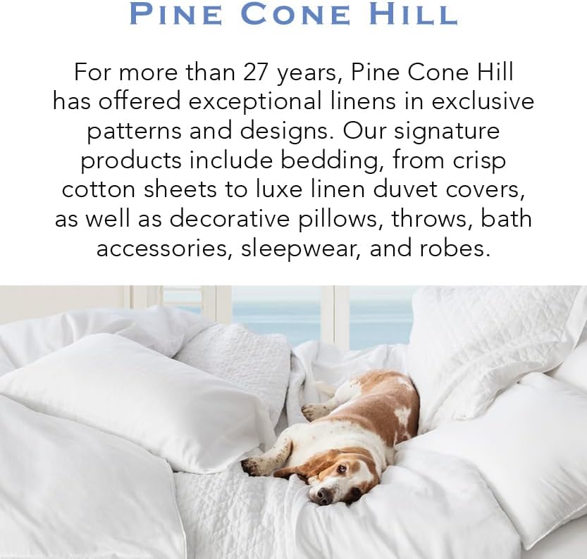 Pine Cone Hill Parisienne – Funda de almohada acolchada de terciopelo suave, tamaño King, patrón sólido rosa