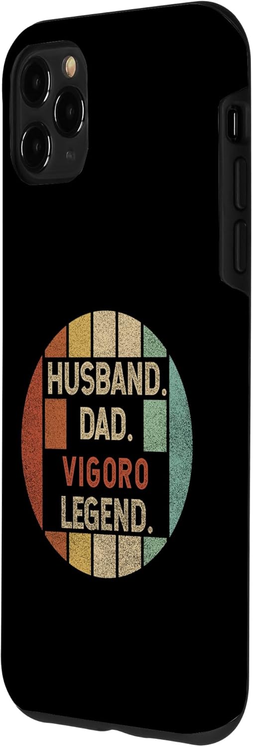 Funda para iPhone 11 Pro Max Husband Dad Vigoro Legend Vintage para el Día del Padre