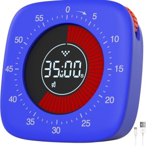 Shintrend Temporizador visual para niños recargable temporizador digital de cuenta regresiva de 60 minutos, temporizadores silenciosos para escuela, Shintrend Temporizador visual para niños recargable temporizador digital de cuenta regresiva de 60 minutos, temporizadores silenciosos para escuela,
