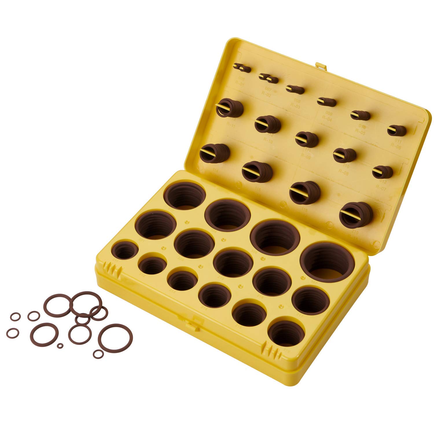 BUSY-CORNER Juego de 382 anillos tóricos FKM, fluorocarbono 75A, tamaños de 30 pulgadas, resistentes a productos químicos y resistentes al aceite