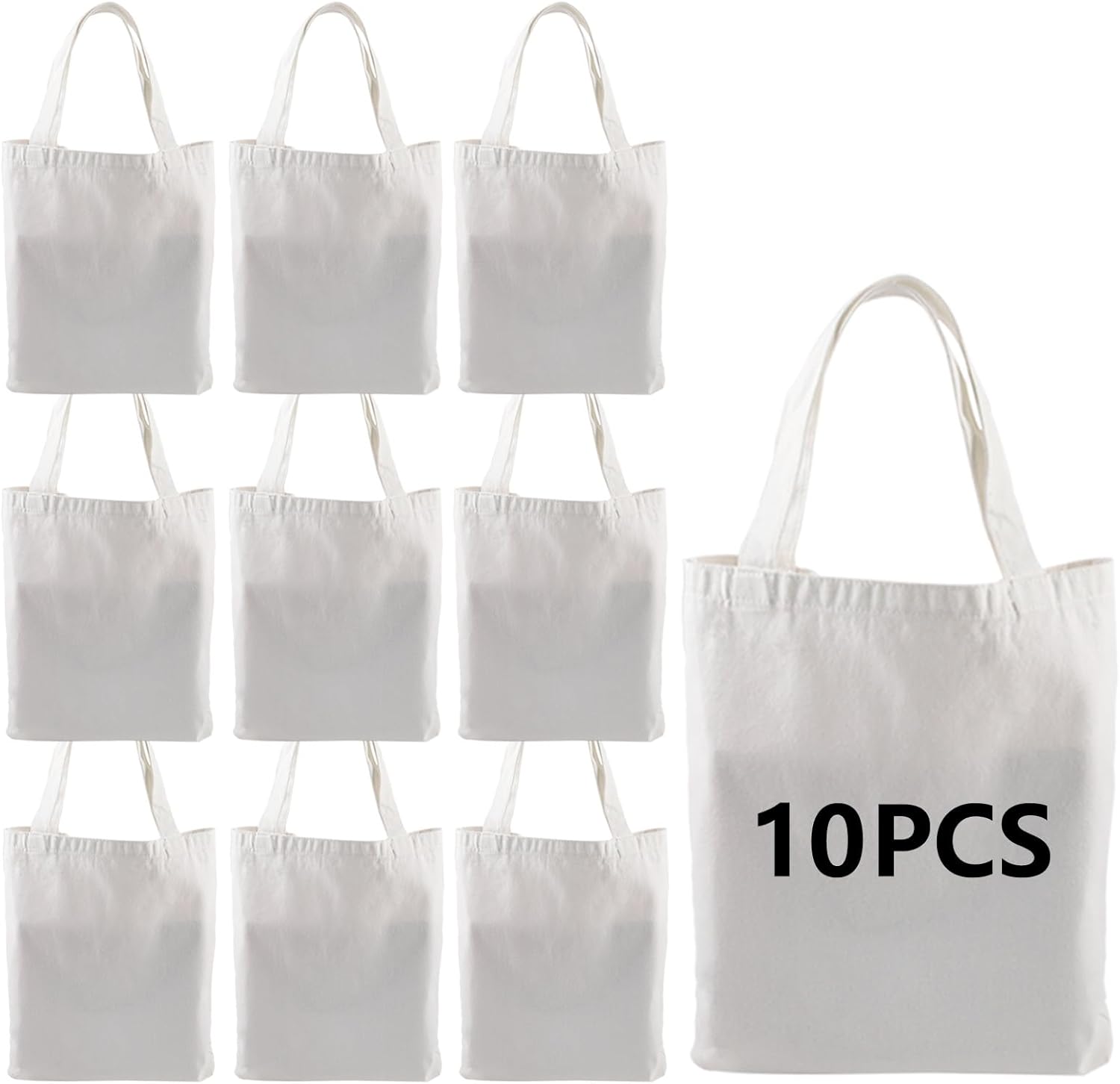 10 bolsas de lona de sublimación, bolsas de poliéster para sublimación de 12.2 x 14.2 pulgadas, Blanco