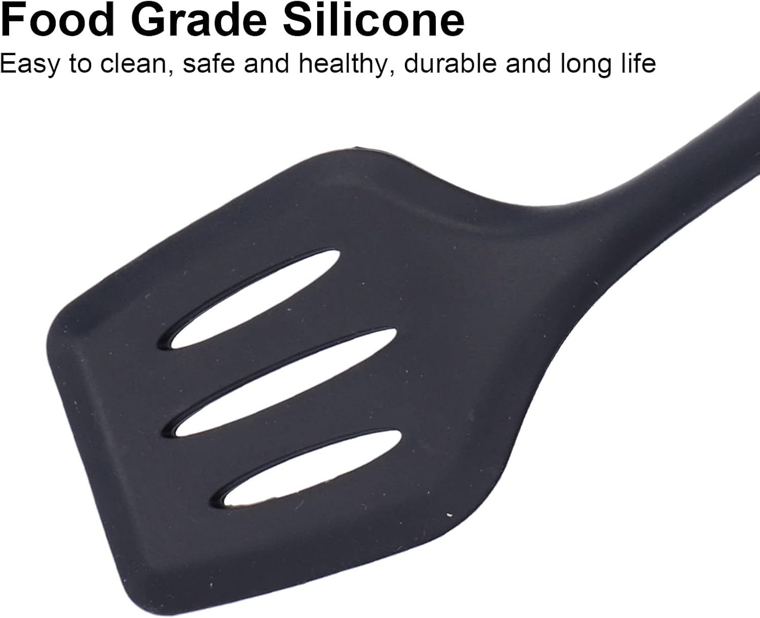 Utensilios de cocina, Kit de herramientas de cocina no para el hogar (10 piezas de silicona negro conjunto (incluyendo caja de color))
