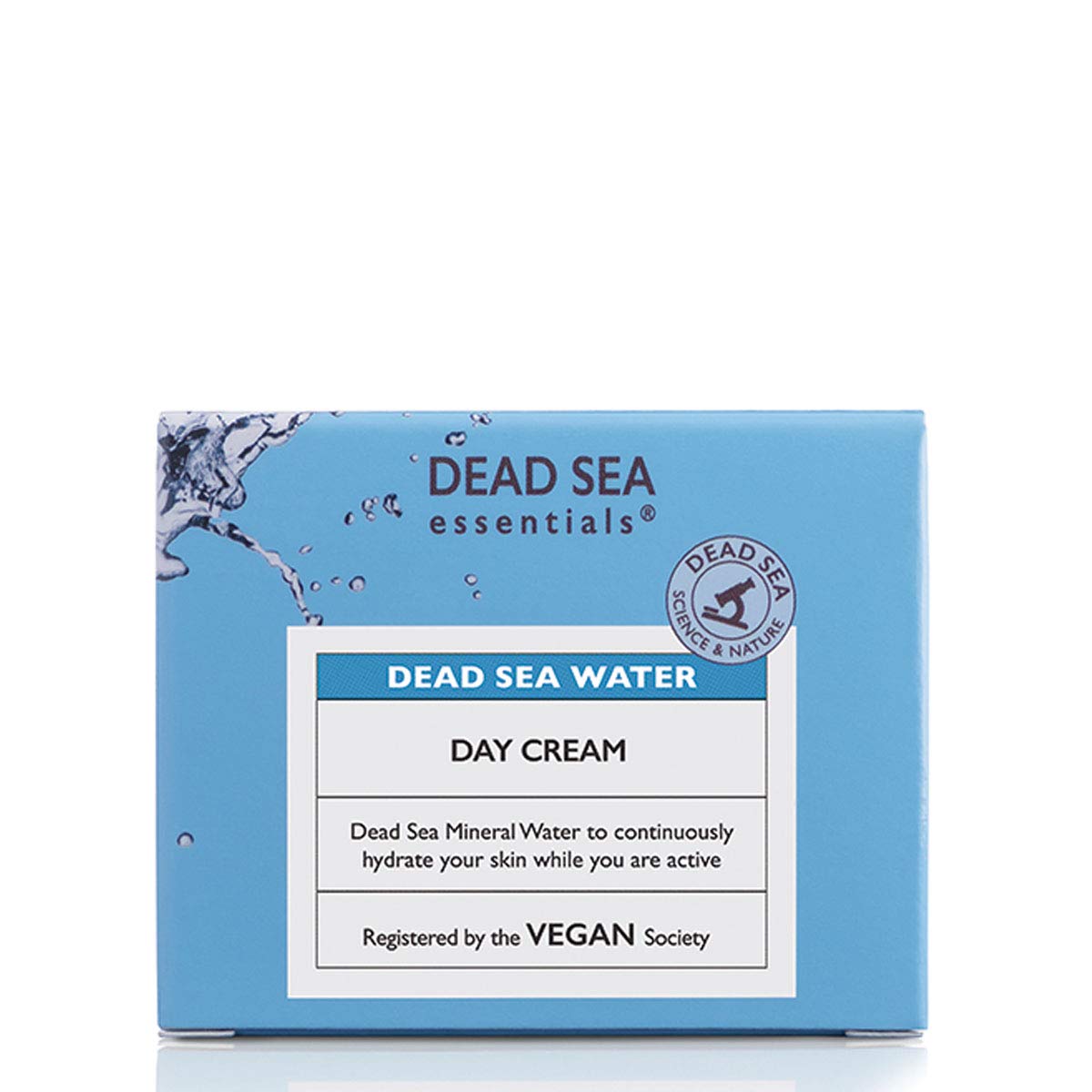 Dead Sea Essentials Crema de día de agua para la cara, hidratante para mujeres, libre de crueldad, 1.69 onzas líquidas, 1.7 fl oz