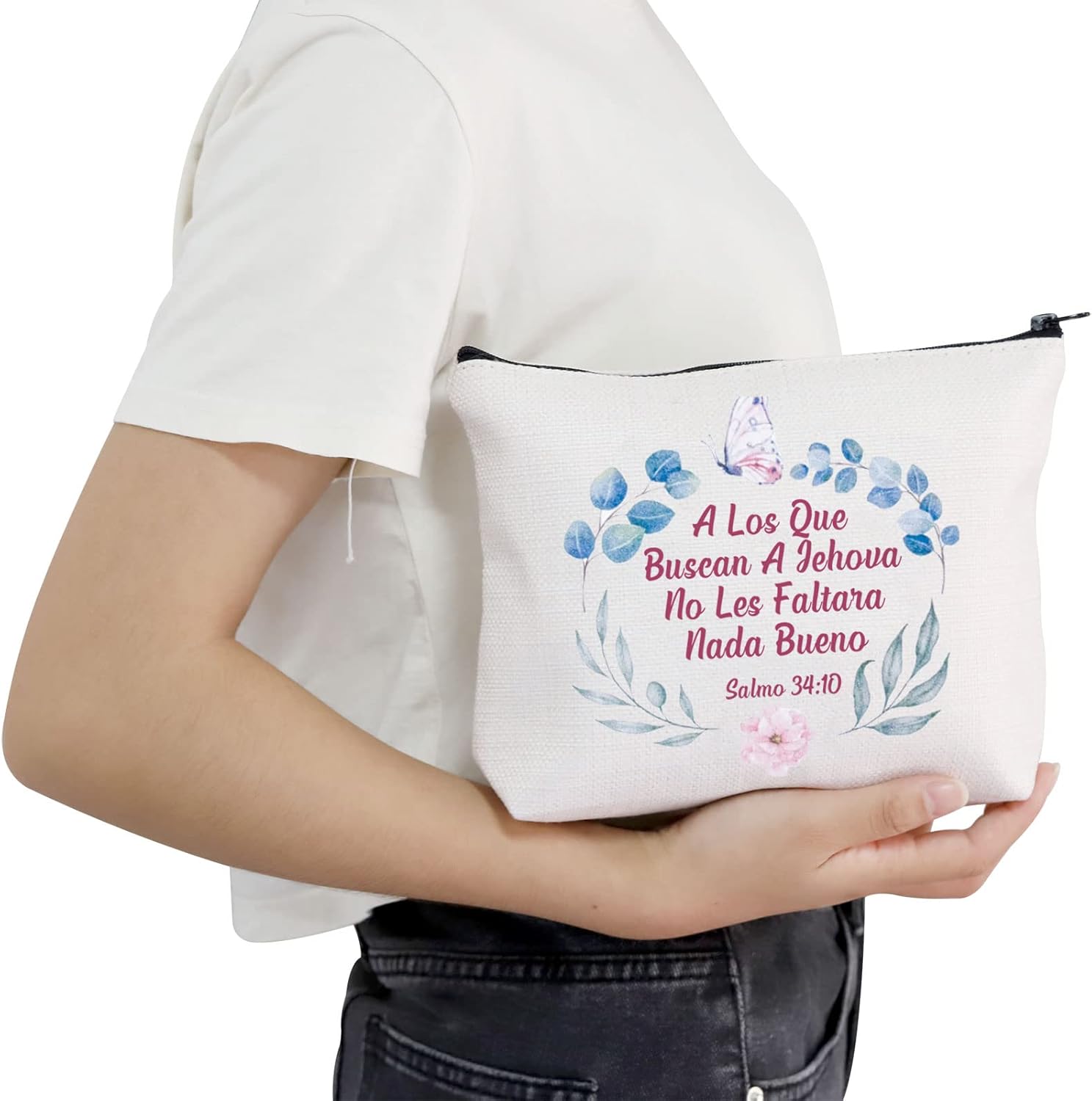 POFULL JW Ministry Gift Salmo 3410 Regalo JW Bolsa de cosméticos española Jw Pioneer School Gift, Salmo 3410