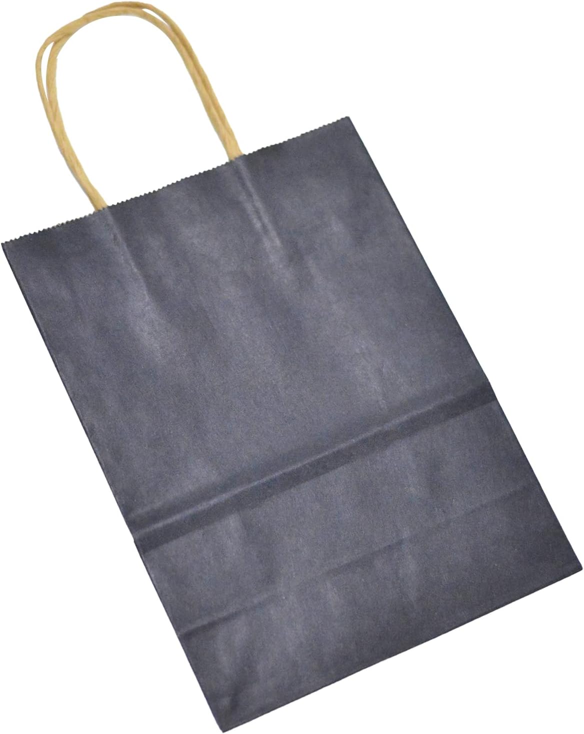 Bakepacker 32pcs pequeñas bolsas de papel de regalo con asas 8.26 “x 6″ × 3.15” bolsas pequeñas azul marino Kraft bolsas