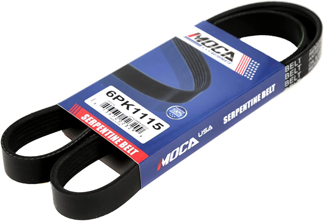 MOCA 6PK1115 EPDM correa serpentina para 2008-2012 para Volkswagen para Audi para Honda 2.0L 2.2L