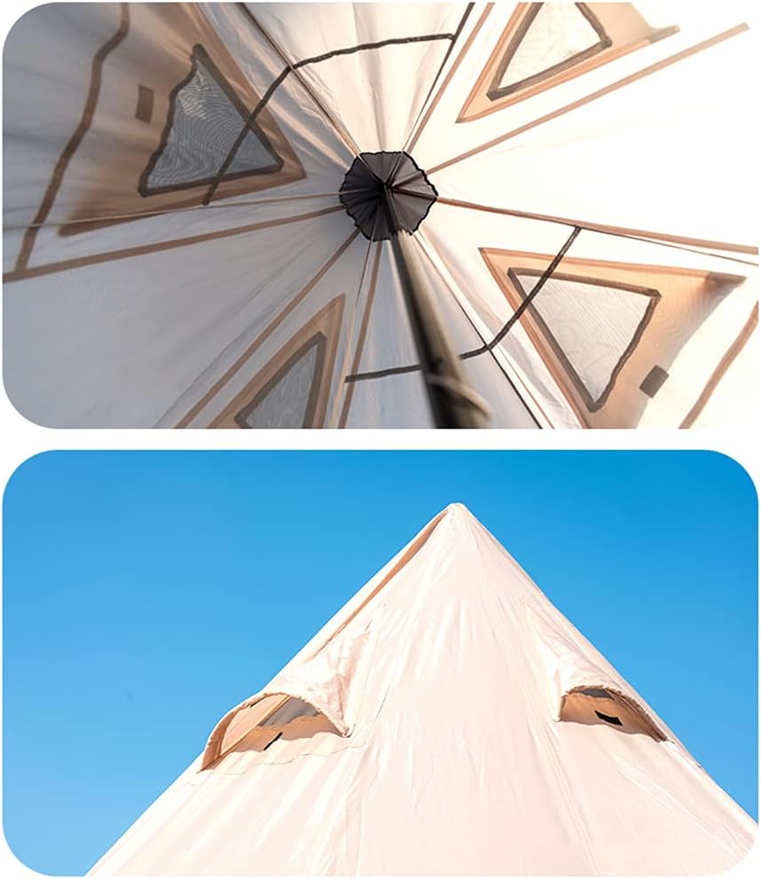 Tienda de campaña Tipi india al aire libre ultraligera Tienda de campaña pirámide familiar para mochileros, camping, senderismo, bushcraft, viajes,