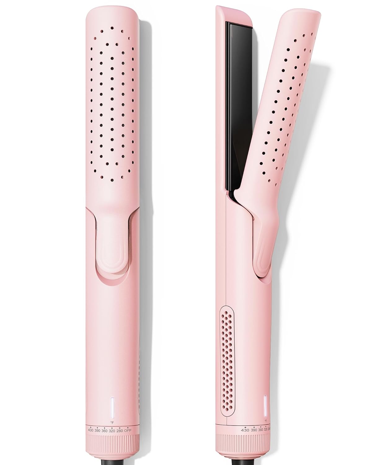 VAVOOV Pro Airflow Styler – Plancha rizadora con aire fresco ventilado de 360 para rizos de larga duración, alisador y rizador de pelo de 1 pulgada