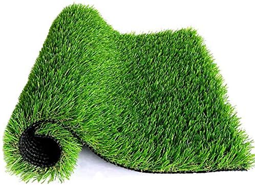 Césped artificial de alta calidad, tapete de drenaje, césped artificial de 4 x 7 pies para perros, gatos, mascotas, césped realista para interiores