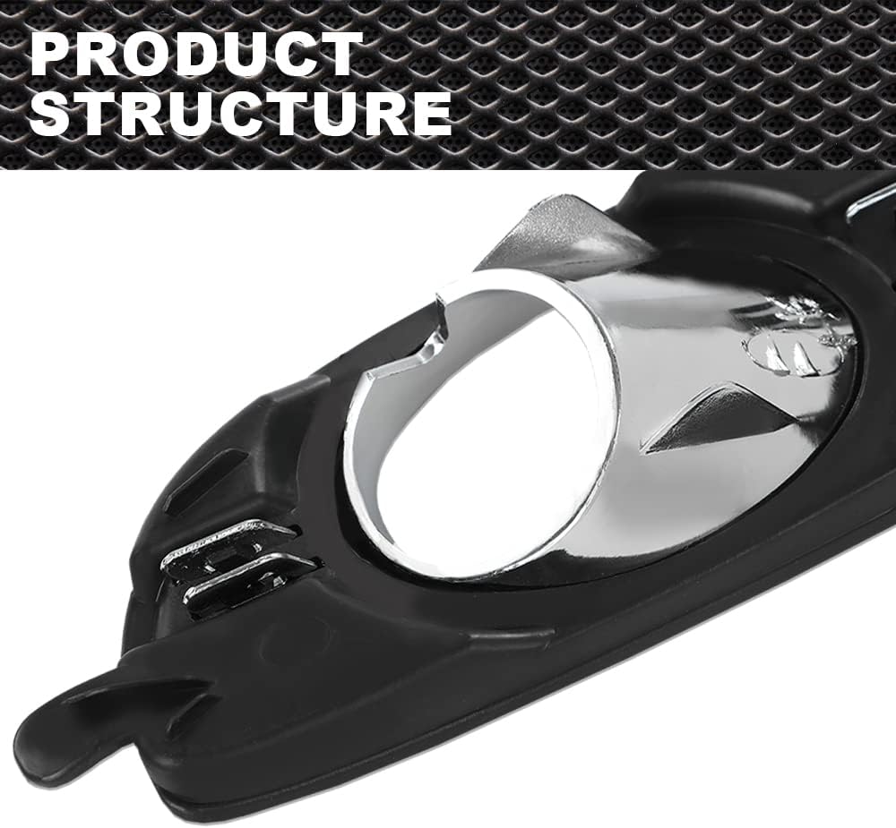 Cubierta de bisel de lámpara antiniebla compatible con Buick Lacrosse 2010 2011 2012 2013 Compatible con Buick Allure 2010 antiniebla cubierta de