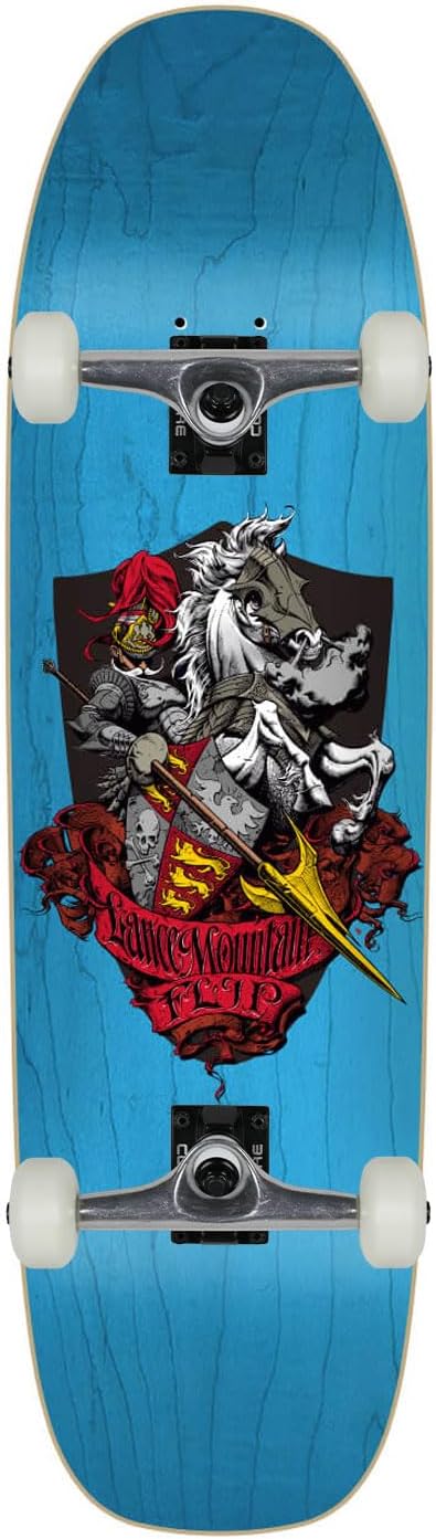 Tabla de Monopatín Flip Mountain Knight Azul 9.0″ x 32.57″ Completo