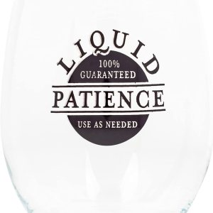 Elanze Designs Liquid Patience – Copa de vino sin tallo, color negro, 14 onzas Elanze Designs Liquid Patience – Copa de vino sin tallo, color negro, 14 onzas