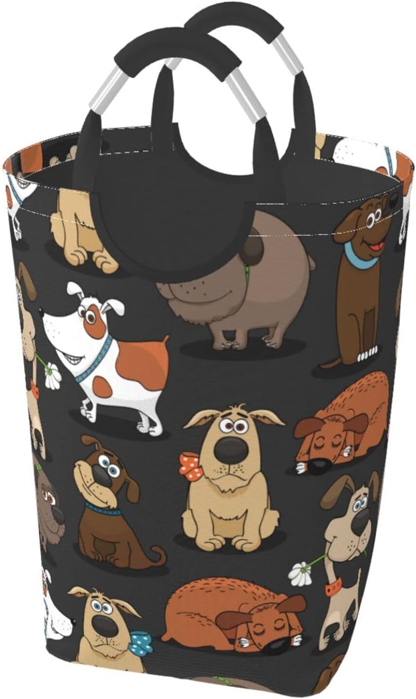 Bukoigo Cesto de ropa sucia grande para perro, impermeable, duradero, cesta de almacenamiento de ropa sucia, bolsa de lavado para mascotas para el