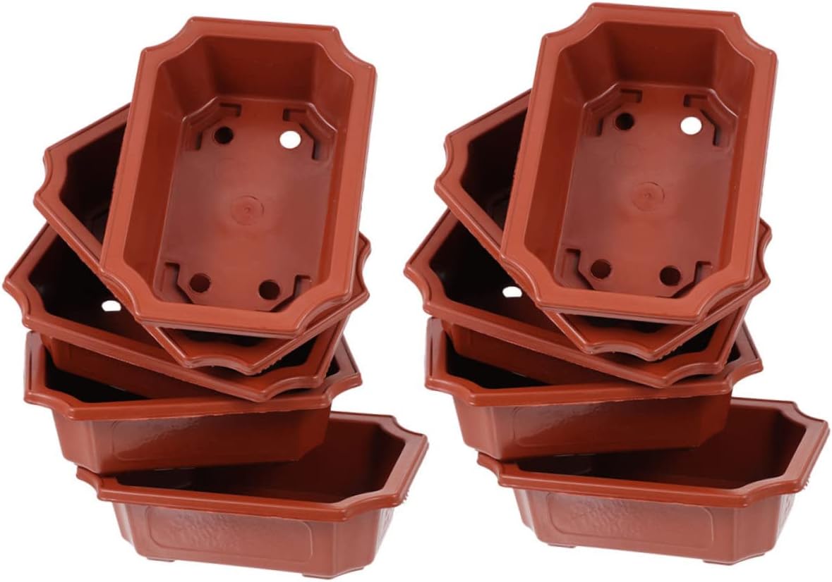 Yardwe 40 macetas de cultivo de plantas de cultivo de bonsái, macetas de cerámica para bonsái, maceta de cerámica para suculentas, macetas para