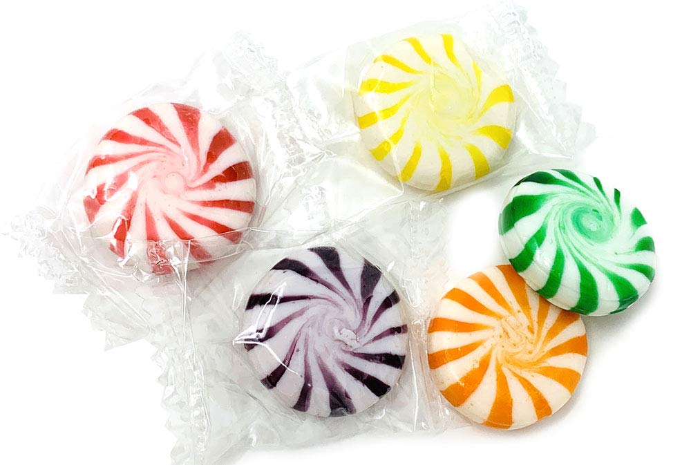 SweetGourmet Molinillos de caramelo duro de frutas variadas  1 libra