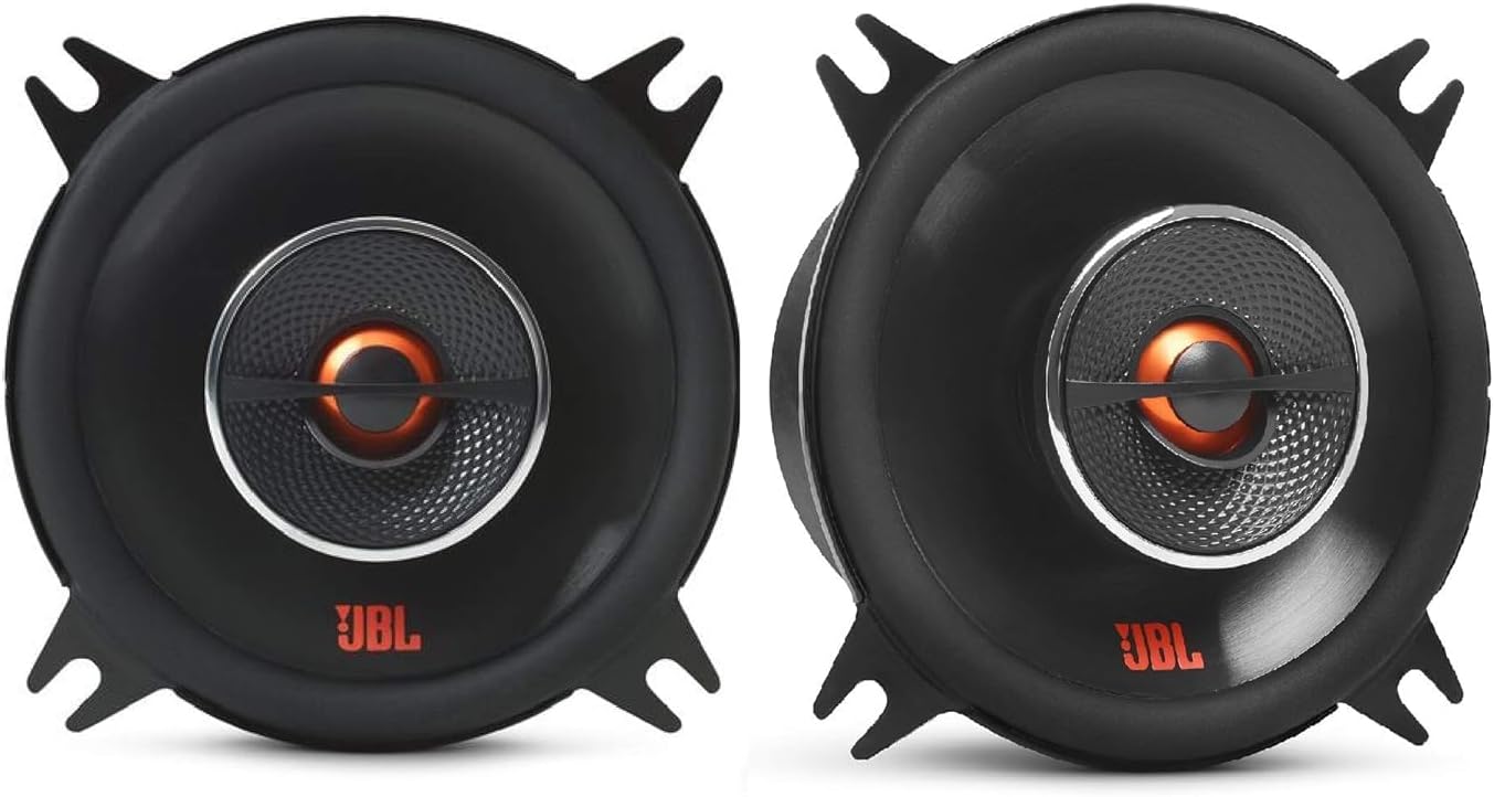 JBL GX428 105 vatios máximo, GX Series 4″ Altavoces coaxiales de audio para automóvil de 2 vías