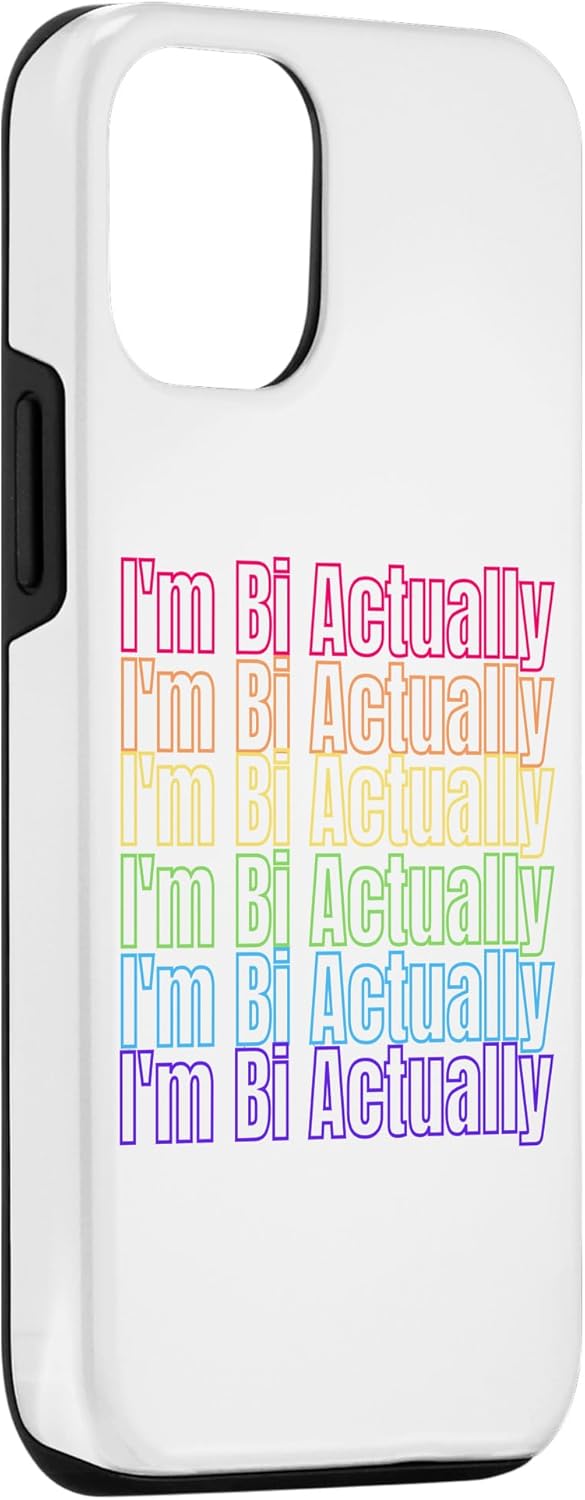 Funda estética LGBTQ para iPhone 14 Pro I’m Bi Really Bi Pride