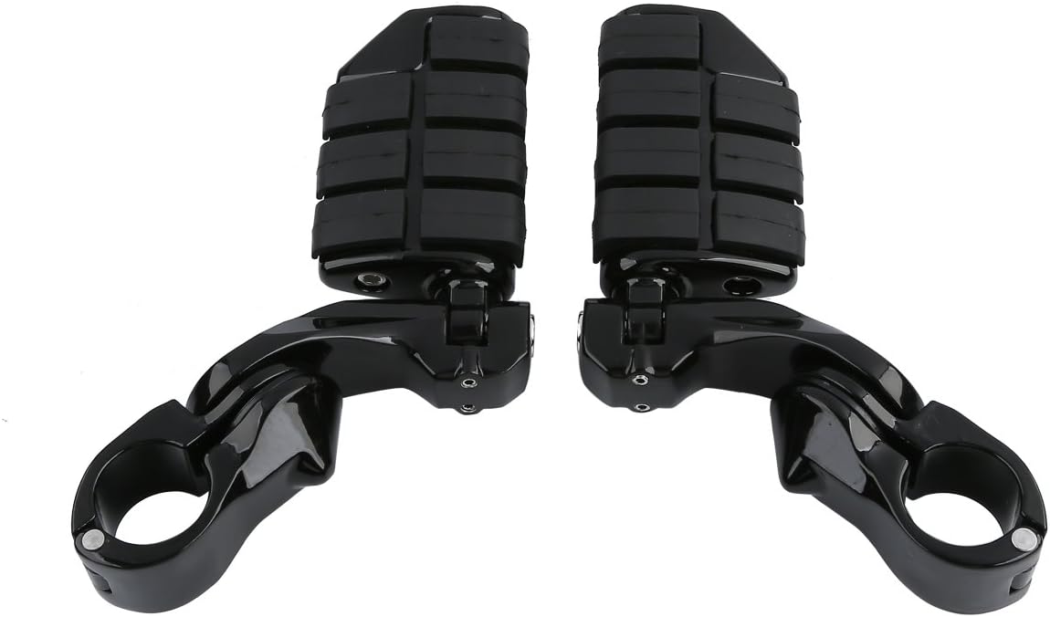 TCMT Juego de estriberas cortas para motocicleta, juego de soporte para reposapiés para Harley Touring Road King Street Glide Road Glide Electra