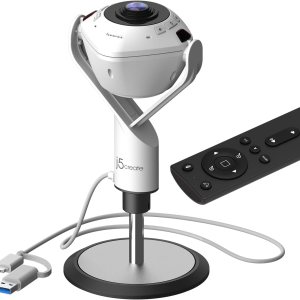 j5create Cámara web JVU368-360 con tecnologÃa de IA con altavoz, seguimiento inteligente, encuadre automático, cámara de sala de conferencias, j5create Cámara web JVU368-360 con tecnologÃa de IA con altavoz, seguimiento inteligente, encuadre automático, cámara de sala de conferencias,