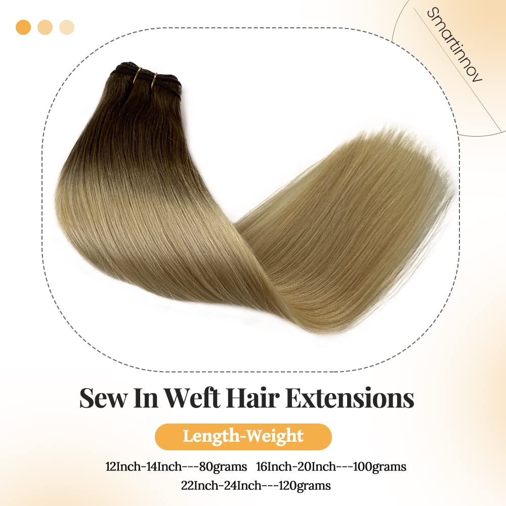 Extensiones de cabello humano rubio degradado atadas a mano, color rubio ceniza que se desvanece a rubio platino, atadas a mano, extensiones de