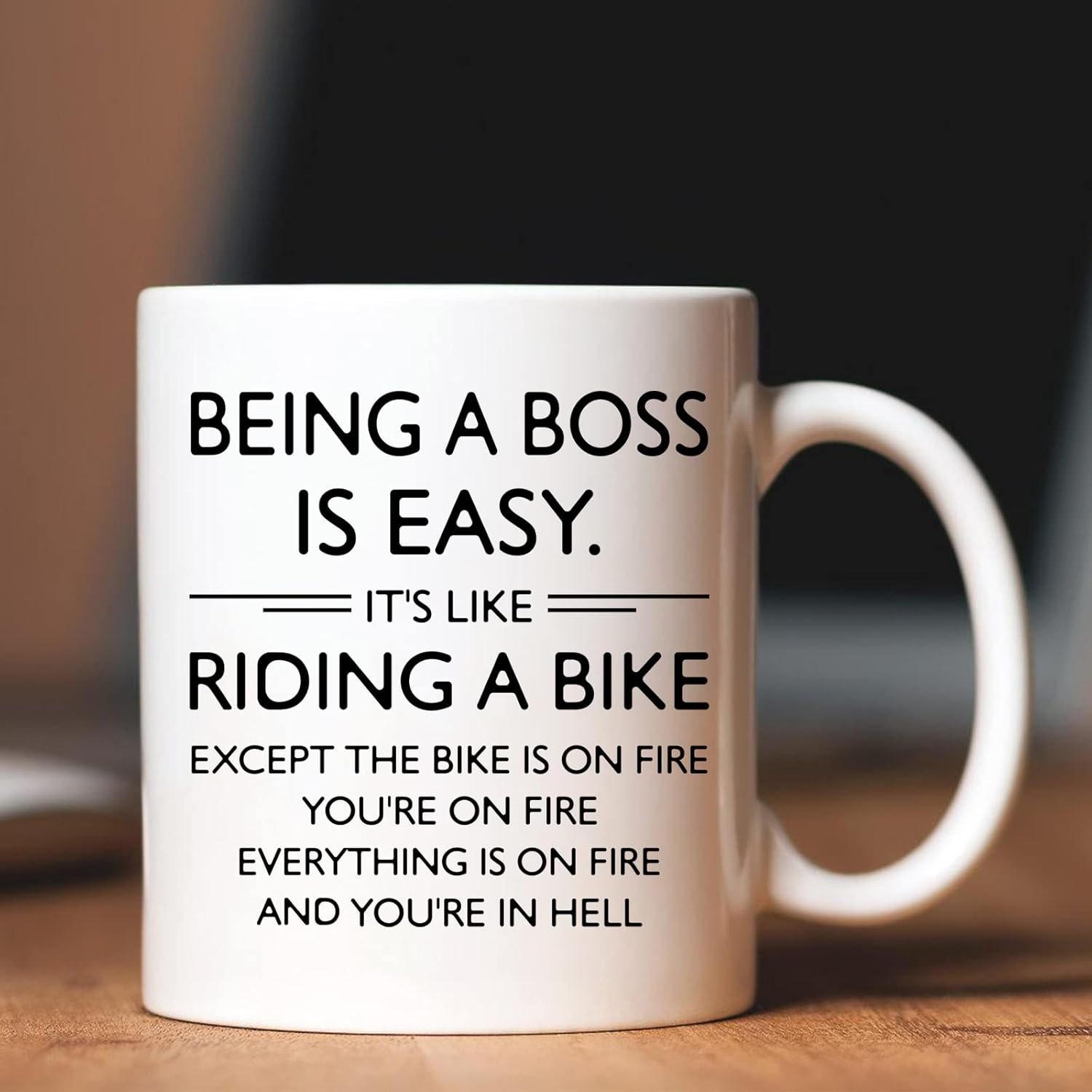 Taza de café de 11 onzas, regalos divertidos para la oficina del jefe, regalos de cumpleaños para jefe, regalos de Navidad para el día del jefe