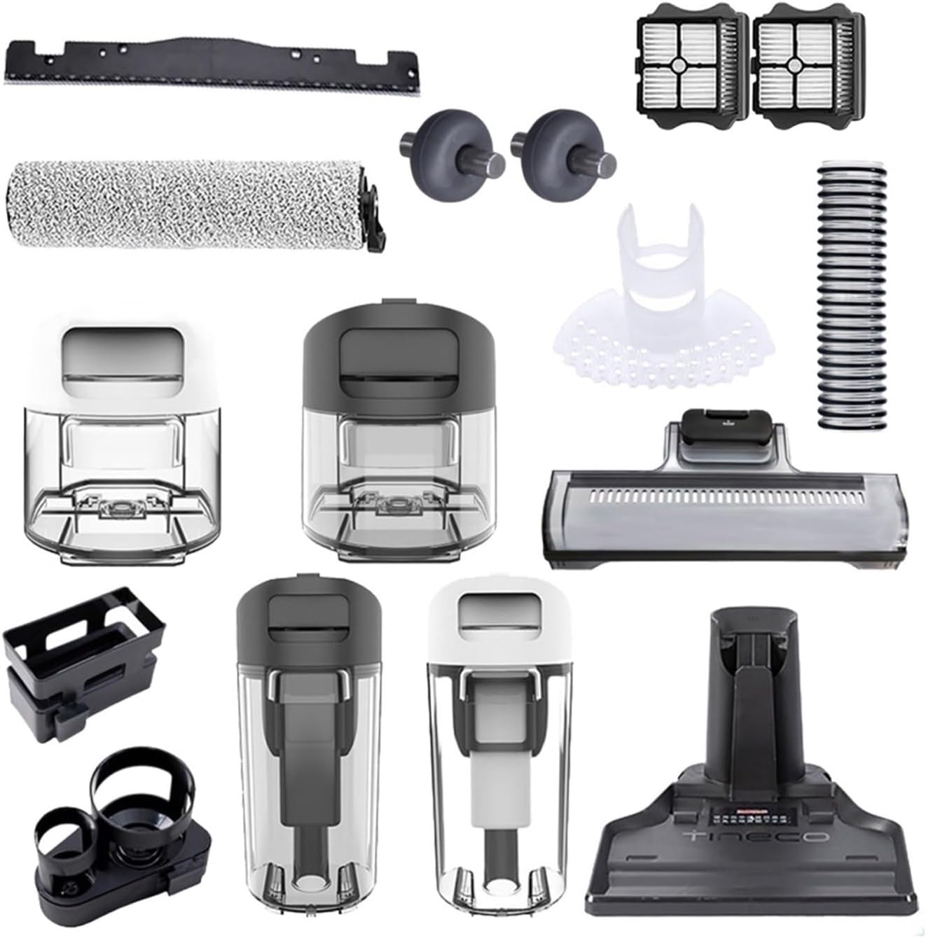 BOYWITHUKE Compatible con Tineco Floor One S3 BreezeiFloor 3iFloor Breeze Accesorios para aspiradora, cepillo de rodillo, filtro de ruedas, tanque