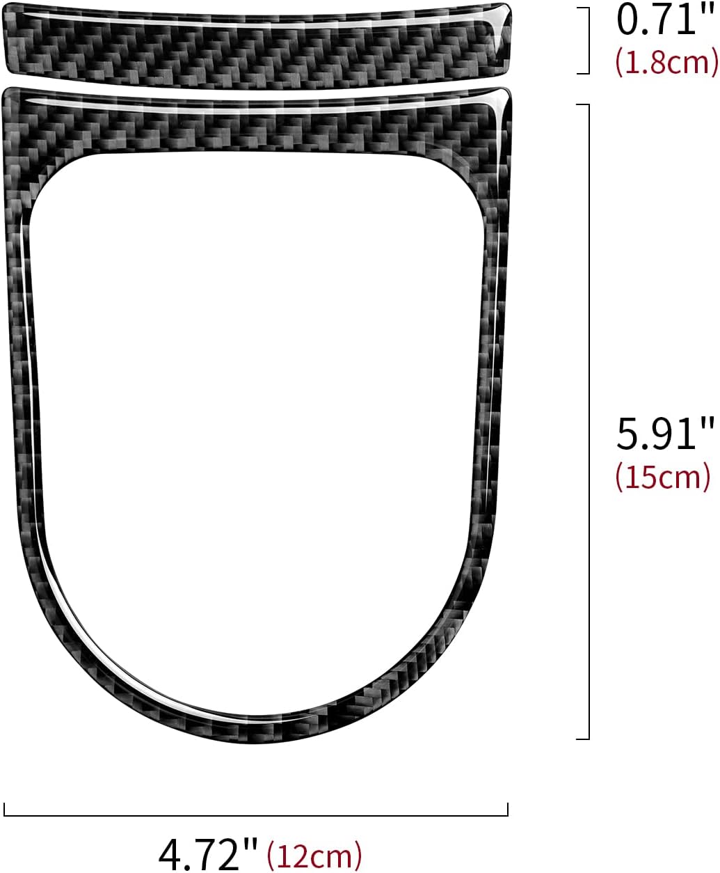 Adhesivo de panel de engranajes de fibra de carbono para Ford Mustang 2015 2016 2017 2018 2019 2020 2021 2022 2023