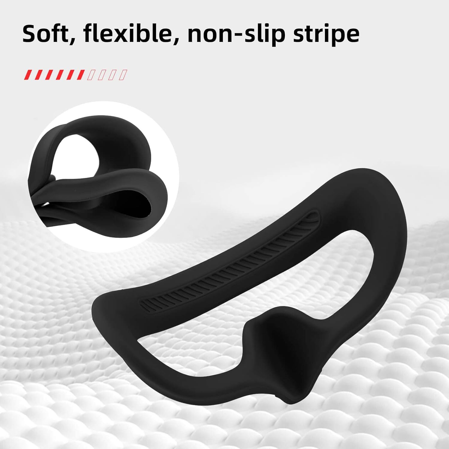 HeiyRC Almohadilla de silicona para gafas DJI AVATA 2 fundas de cojín facial, a prueba de sudor, antideslizante, lavable, accesorios de acolchado