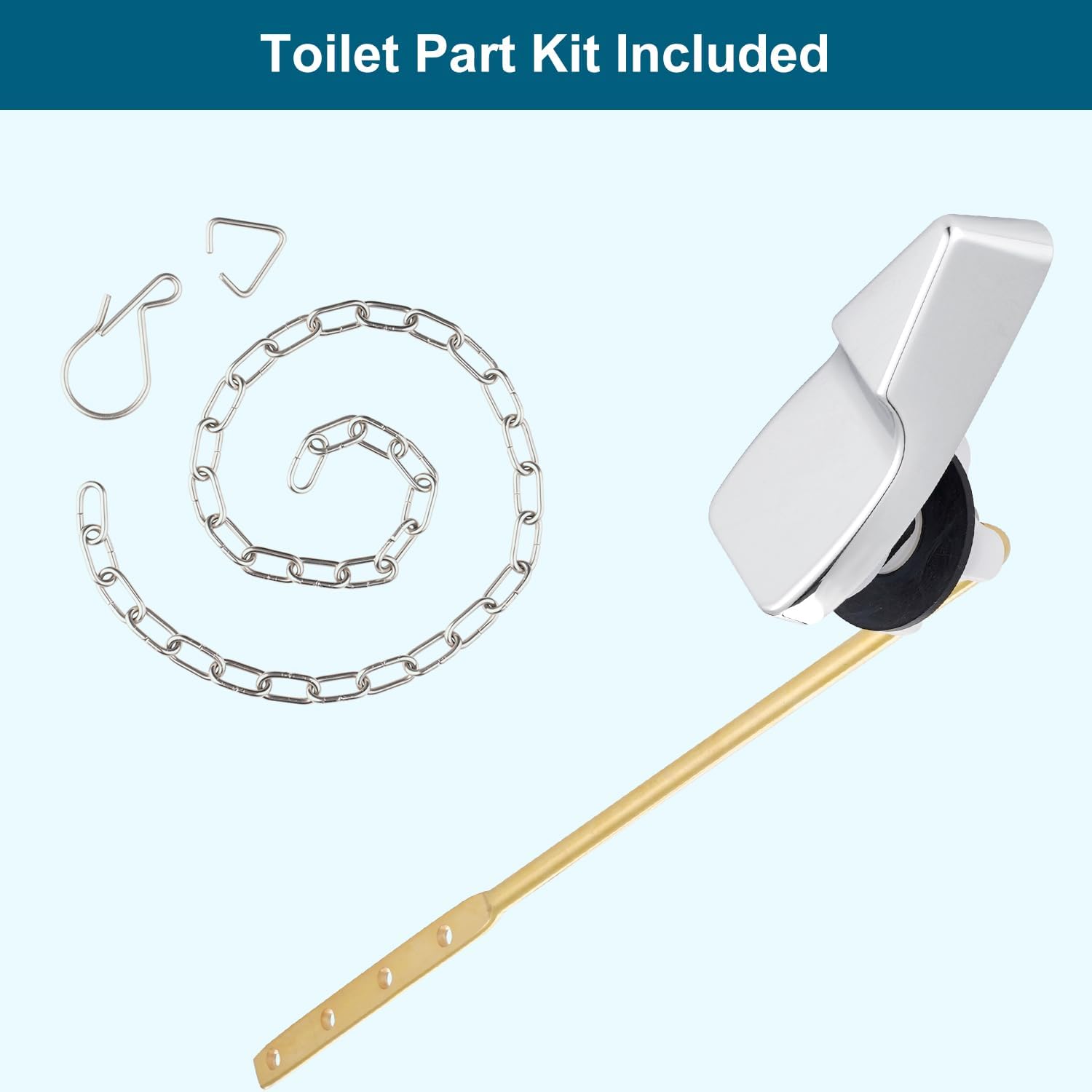 Hygie Rinse Kit universal de repuesto para manija de inodoro compatible con American StandardMansfieldGerber WC, palanca de descarga de tanque de