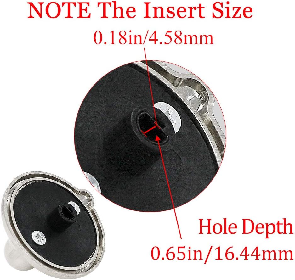 Pomo de control de quemador WB03K10303 mejorado de metal de cuerpo completo para quemador de superficie de estufa, compatible con perilla de control