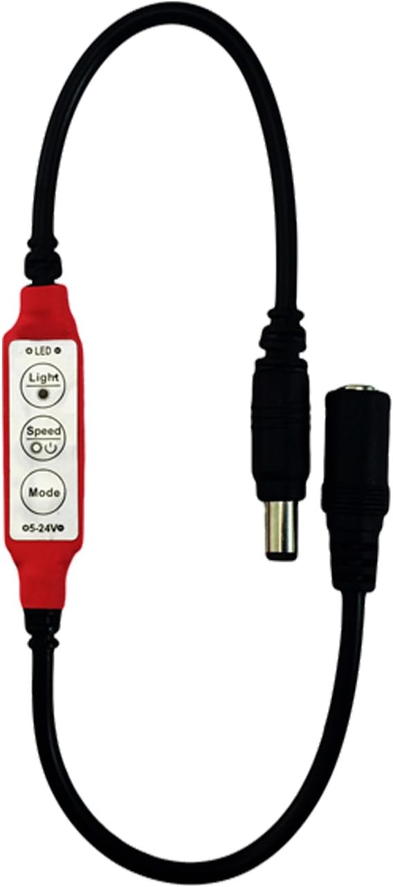 Kit de luz LED roja con control de efectos para llama parpadeante que brilla intensamente accesorios de fuego de 12 voltios CC con enchufe de cable