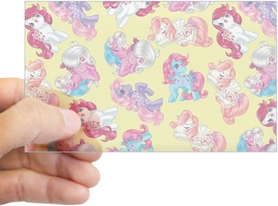 CafePress Calcomanía rectangular para parachoques de My Little Pony Retro Three Pon