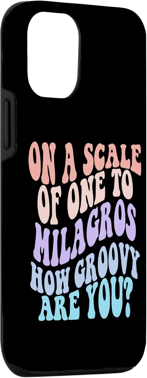 iPhone 1212 Pro MILAGROS Cute Retro Girls Groovy MILAGROS Personalized Name Case