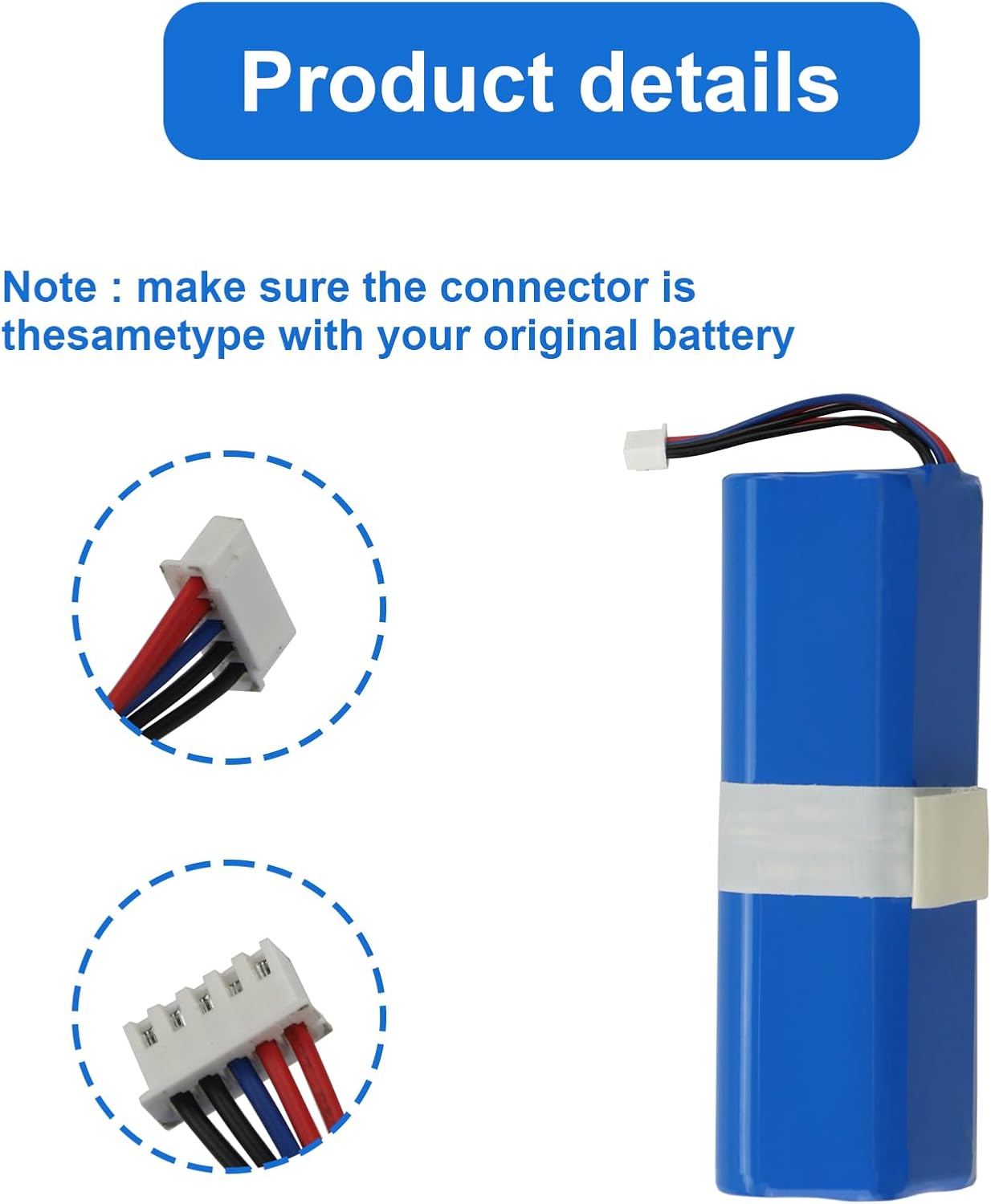 Batería de repuesto para aspiradora de 5200 mAh para Ecovacs Deebot T5 T8 T8+ T9 T9+ Deebot Ozmo 950 T10 T9 DX65, DX93, DX96 X1 X1 Omni X1 Turbo X1