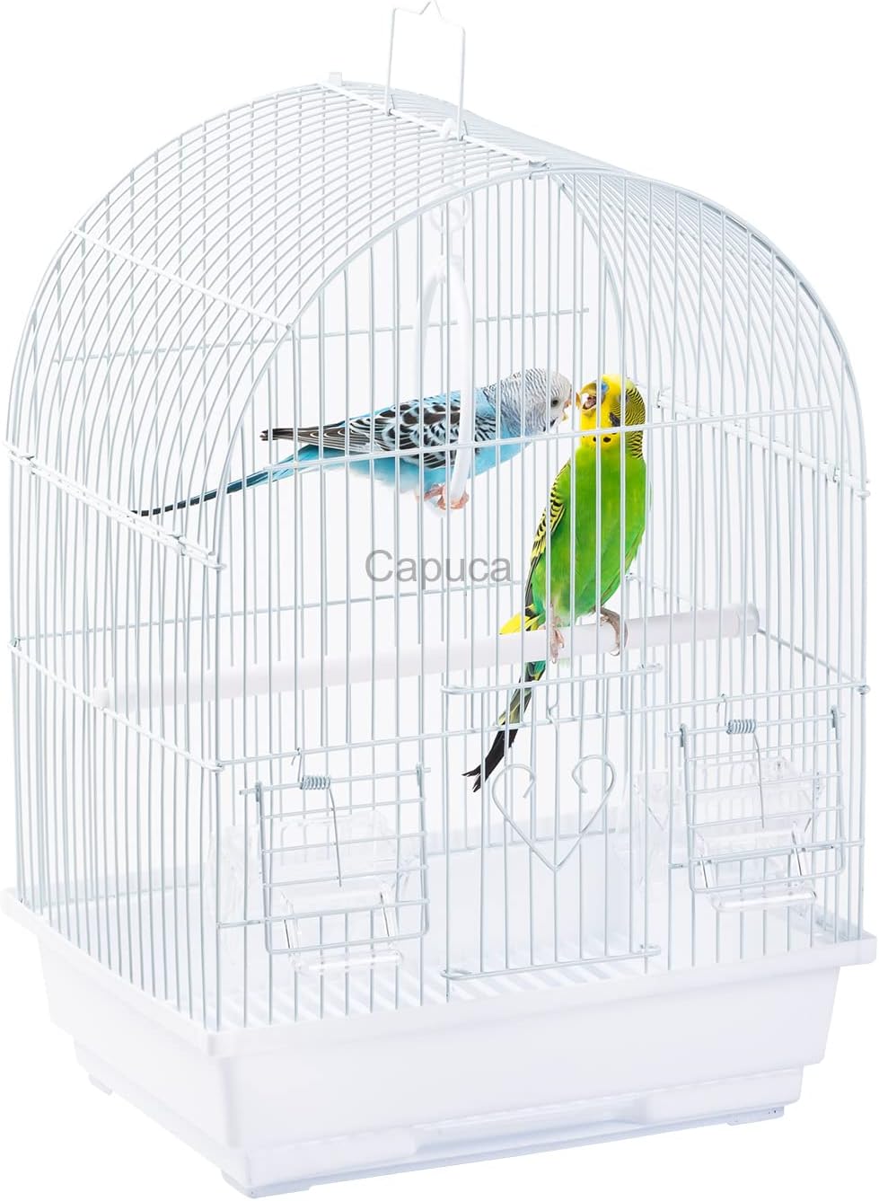 Capuca Jaula de viaje para pájaros pequeños, kit de iniciación ligero para pájaros pequeños con jaulas y accesorios, ideal para periquitos,