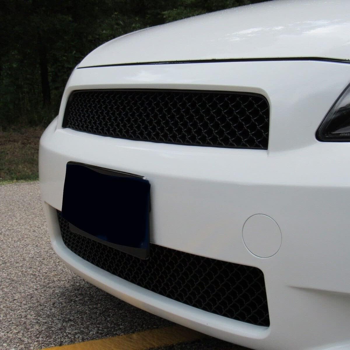 Kojem Parrilla delantera superior e inferior compatible con Scion tC 2005-2010 ABS plástico parachoques parrilla malla negro