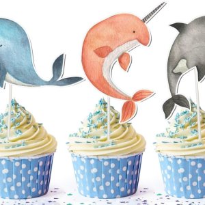 10 adornos para cupcakes de ballenas inspiradas en el océano, mejora tus creaciones horneadas! 10 adornos para cupcakes de ballenas inspiradas en el océano, mejora tus creaciones horneadas!