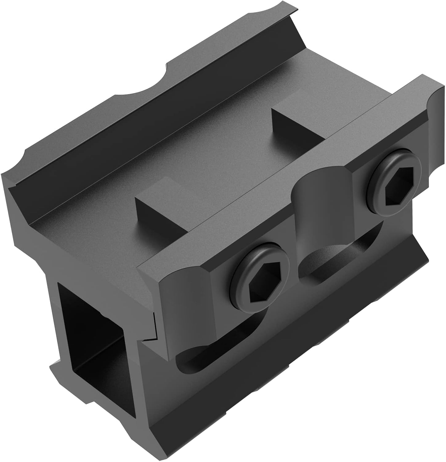 Soporte elevador Picatinny con 3 ranuras (0.5″0.83″1″ de altura), montaje elevador de riel transparente para puntos rojos, visores, óptica, linterna