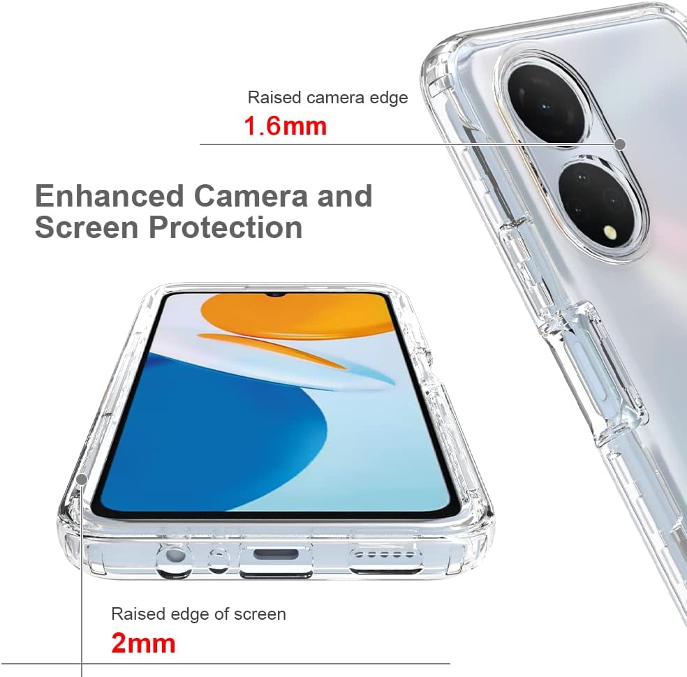 Funda para Honor X7, a prueba de golpes, con protector de pantalla para Honor X7 4G CMA-LX1 CMA-LX2 CMA-LX3, color rojo