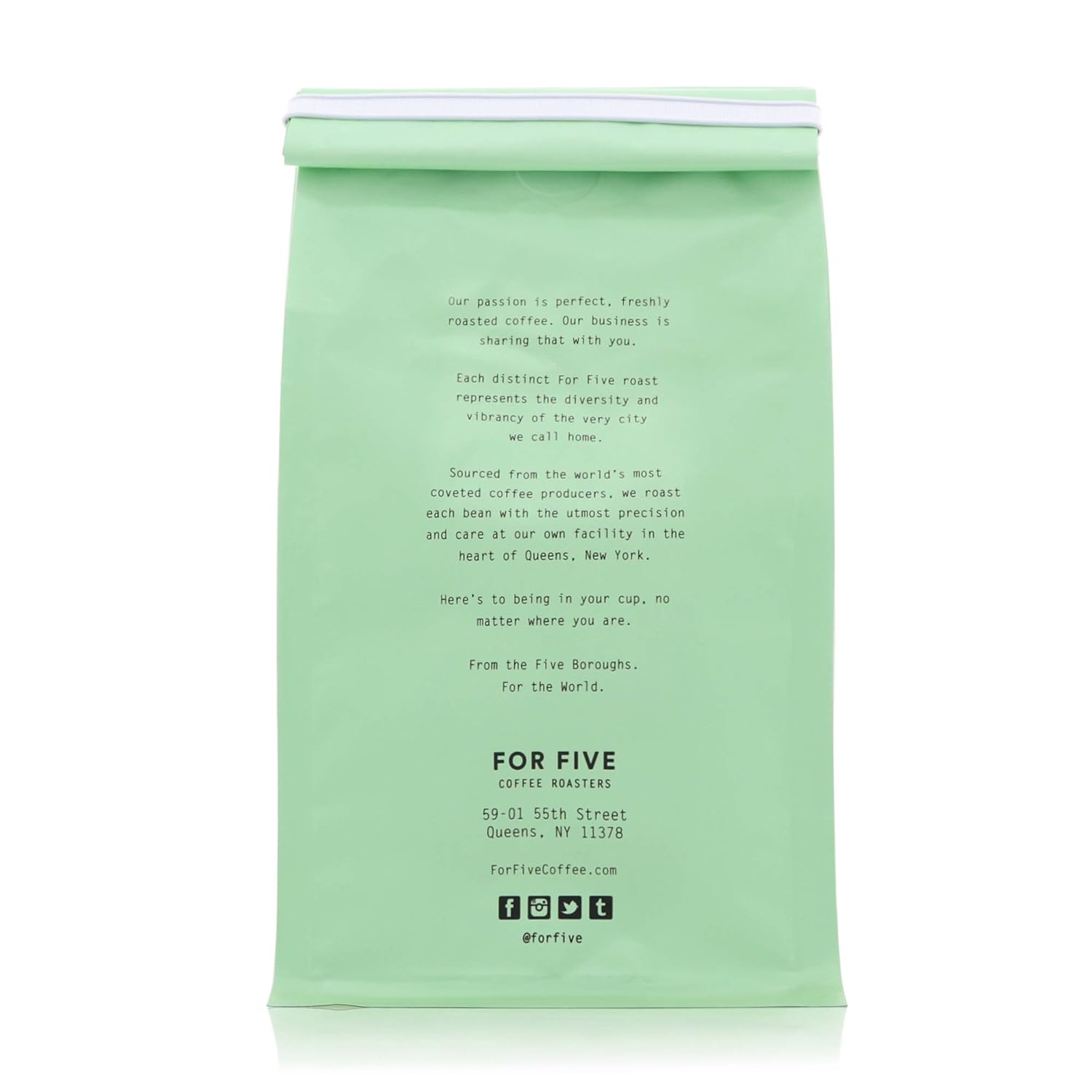 For Five Coffee Roasters – Tostado en Nueva York – El Salvador La Esperanza Tostado Ligero (Origen Apaneca, El Salvador), Grano Entero 12oz