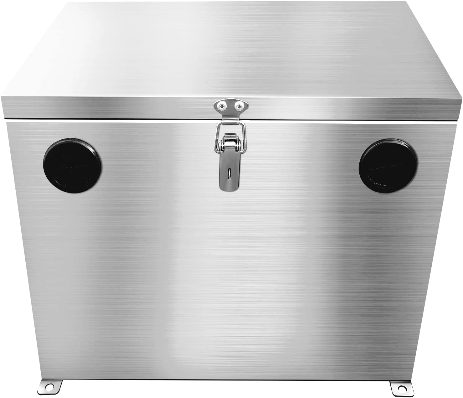 Caja de batería de 12 V para cocheRVmarina, kit de reubicación de batería de acero inoxidable para remolque, barco, motor de arrastre, kayak (caja