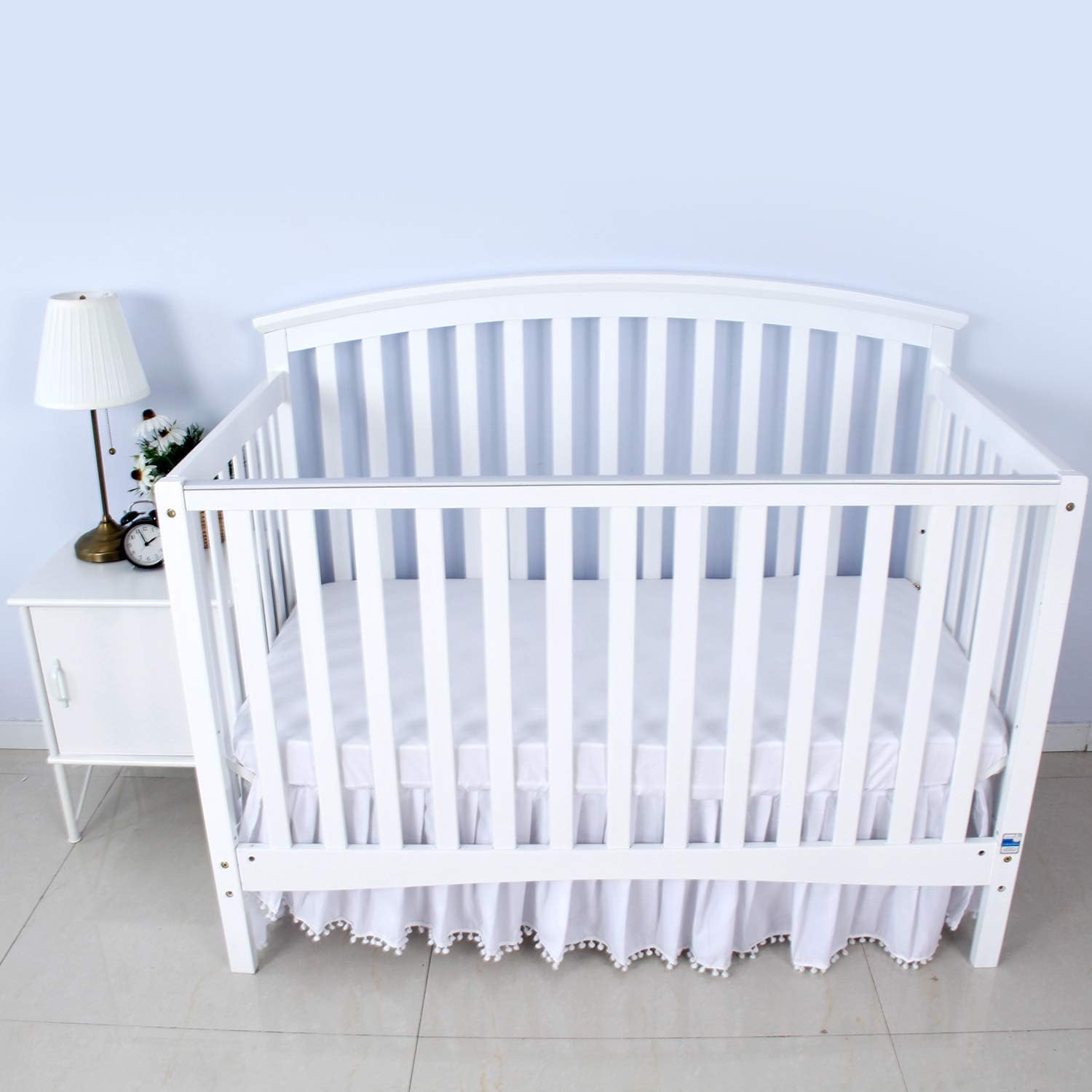 Biloban Sábanas neutrales para cuna, paquete de 4, sábana bajera ajustable para colchón de cuna estándar, sábanas acogedoras para niños y niñas,